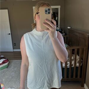 Elegant White Sleeveless Top